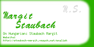 margit staubach business card